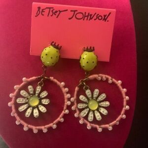 Betsey Johnson Ladybug Hoop Earrings - 7